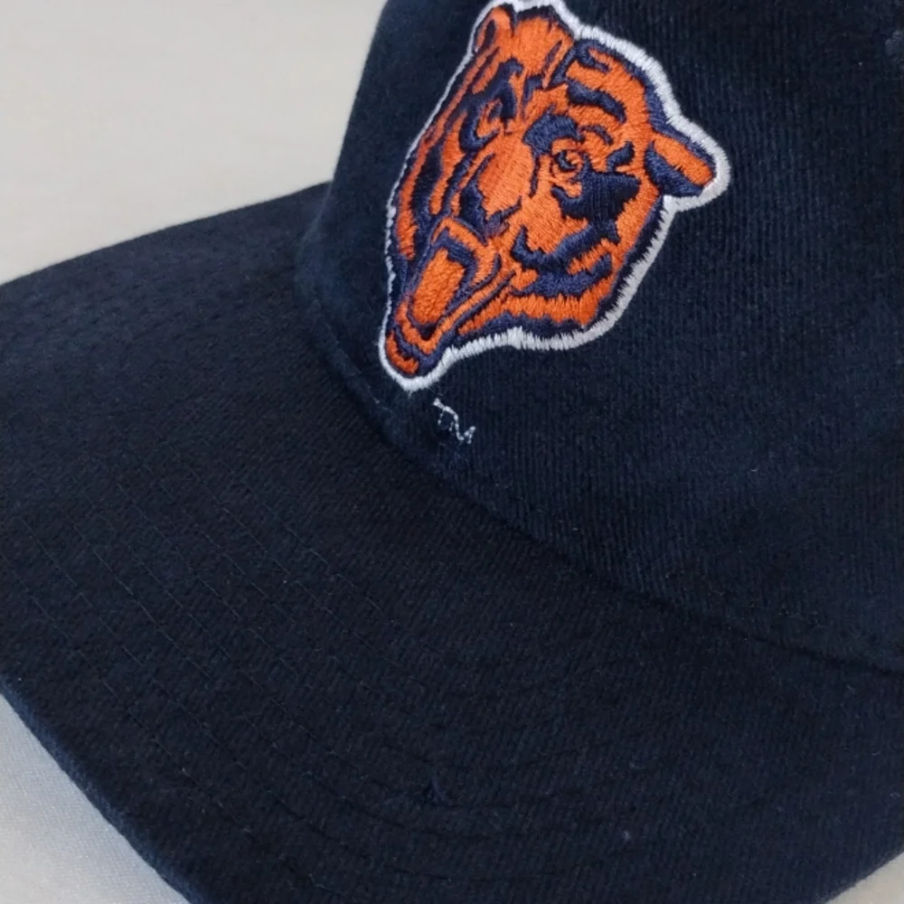 Vintage Chicago Bears NFL Football Sports Team Cap Embroidered Hook & Loop Hat